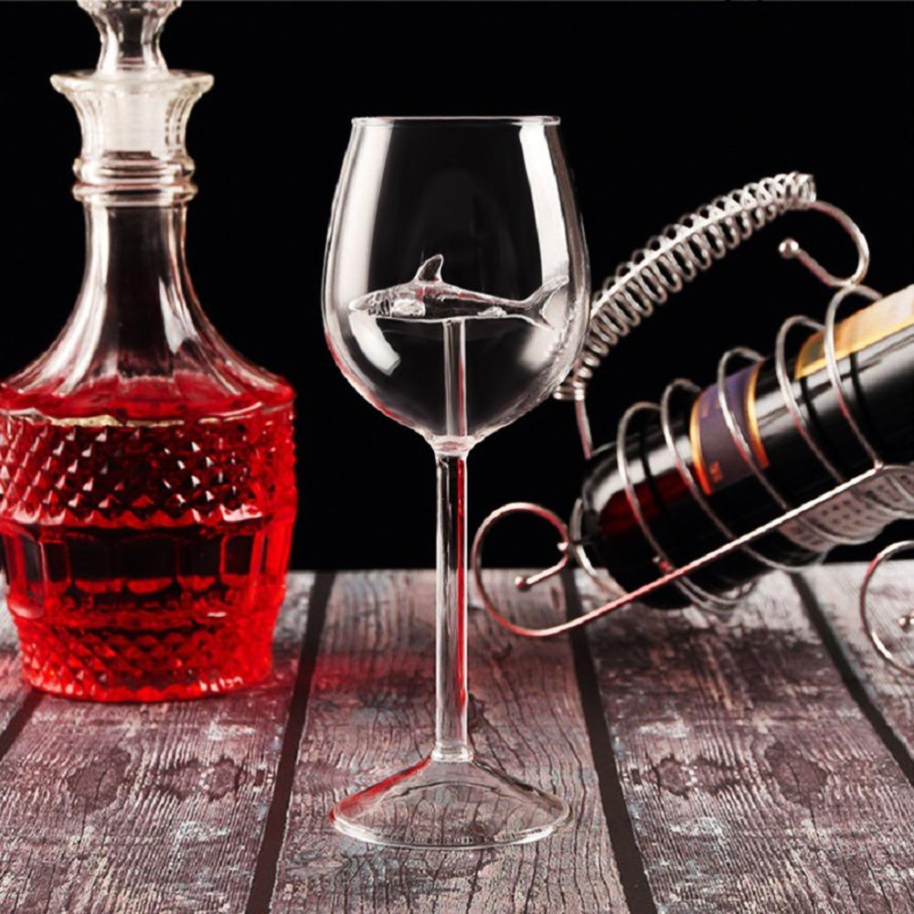 Transparent Shark Wine Glass Glass Red Wine Glass Cocktail Juice Glass Shark Lover Wine Lover
