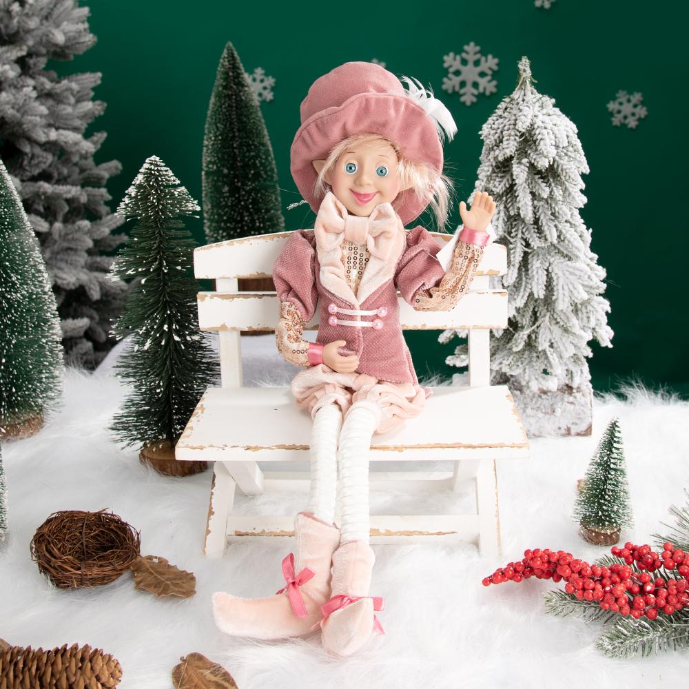 Neue farbenfrohe und niedliche Weihnachtselfen-Puppen-Anhänger, Weihnachtsdekoration, frohe Weihnachten, Heimdekoration, Natal, frohes neues Jahr, Heimdekoration