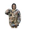 Plus Size Mickey Print Hooded Sweater for Women - Loose, Casual, Age-Reducing Knit Top