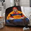 1pc Mario Flannel Blanket, Soft Skin-Friendly with Digital Printing, Various Sizes Available