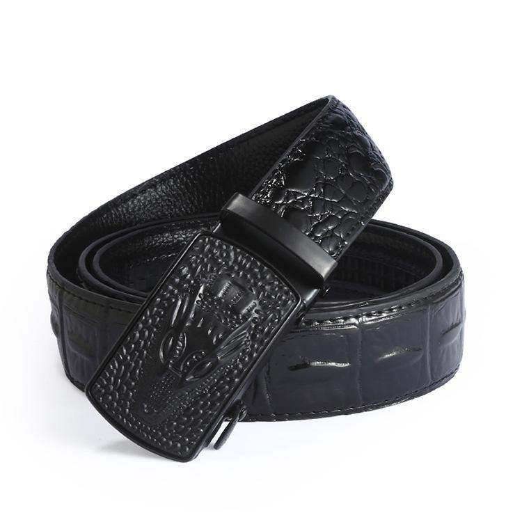 Personalized Crocodile Pattern Men's Automatic Buckle Belt