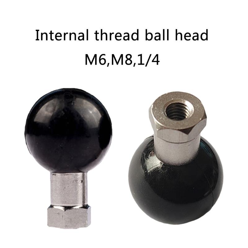 Durability Steel 1In Balls Adapter for Bike Motorcycle Cell Phones Holder with M6/ 0.8cm /1/4inch Threaded Hole