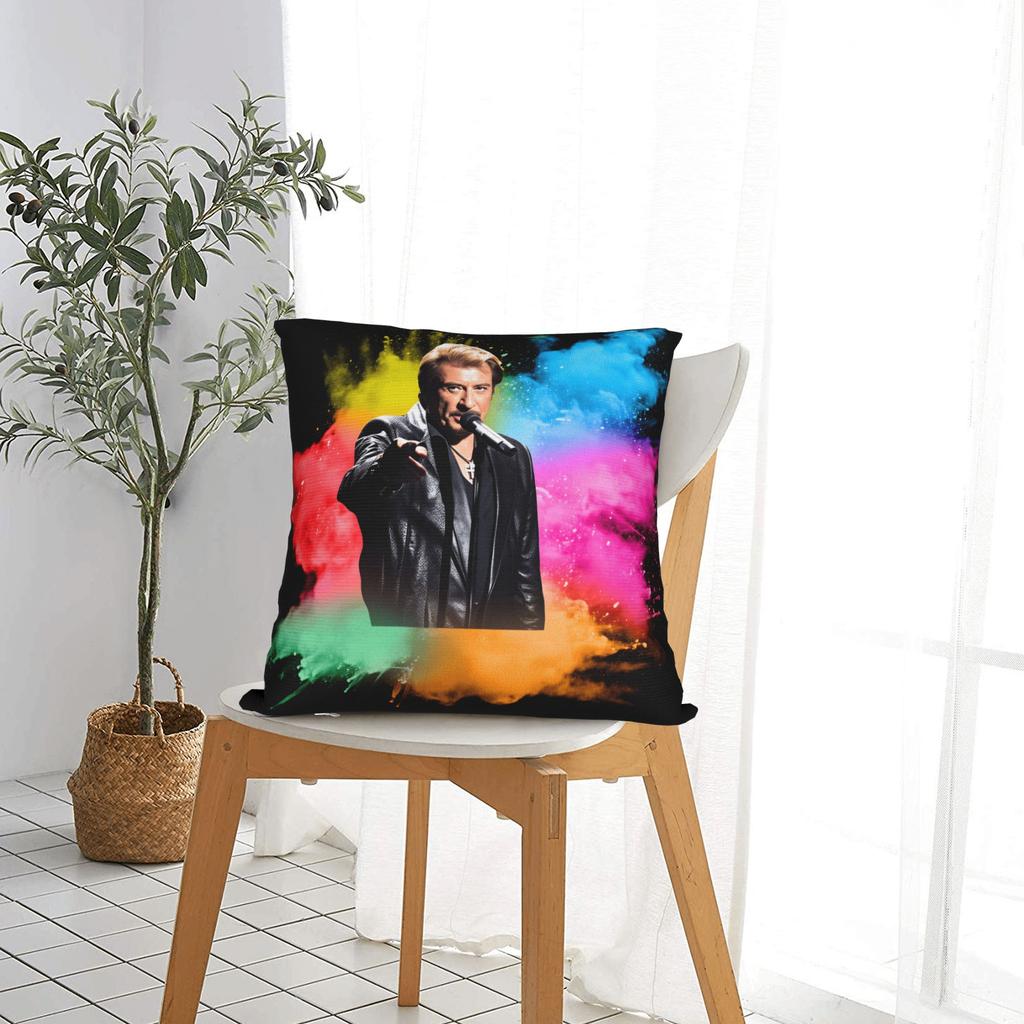 J-Johnny H-Hallyday Pillowcases Kawaii Pillow Case For Living Room Bed Chair Design Pillow Cover