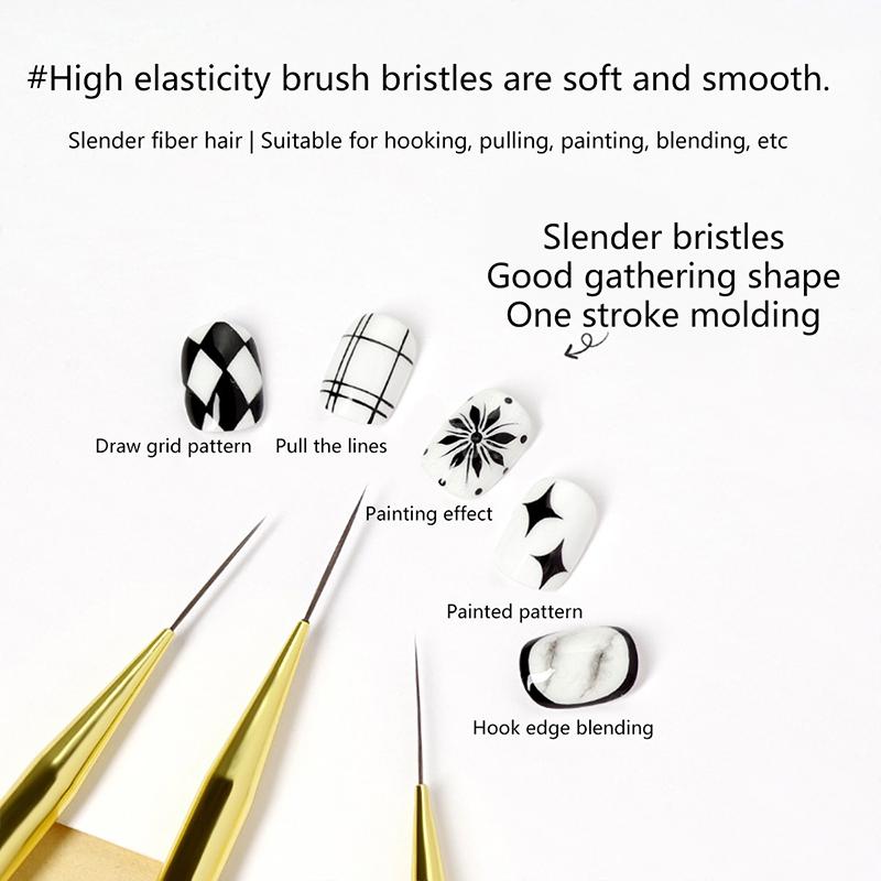 

Кисти для дизайна ногтей, лайнеры, кисть для геля, очень тонкая кисть для рисования лаком для ногтей, кисть для рисования дизайна ногтей