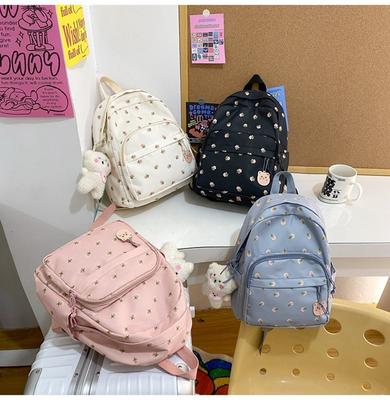 Floral Backpack Student Schoolbag