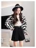 Autumn/Winter 2025 Women's Khaki Corduroy Wide-Leg A-Line Shorts - Korean Style Fashion