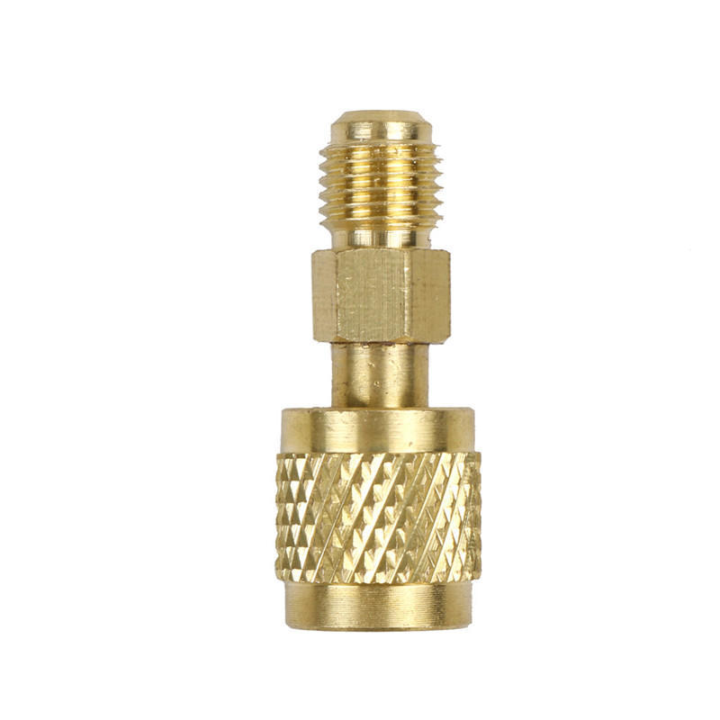 R410 Brass Adapter 1/4" Male To 5/16" Female Charging Hose To Pump