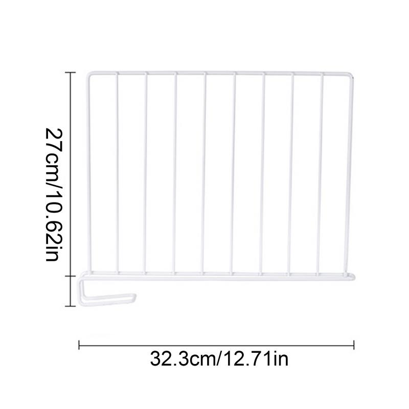 Shelves Separators Iron Clothes Shelf Organization Divider Metal Separator Moveable Clamp For Bedroom Clothing Bags Display For