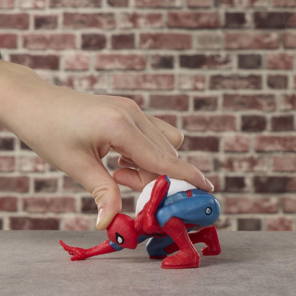 Marvel Spider-Man Day Flip Action Figure Superhero Toy for Kids Age 4 and Up