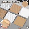 24Pcs Sticky Notes, 80sheets Per Pad Office Memo Pad Versatile Bookmark Notebook Internal Memo Pad MultiPurpose Stationery Convenient