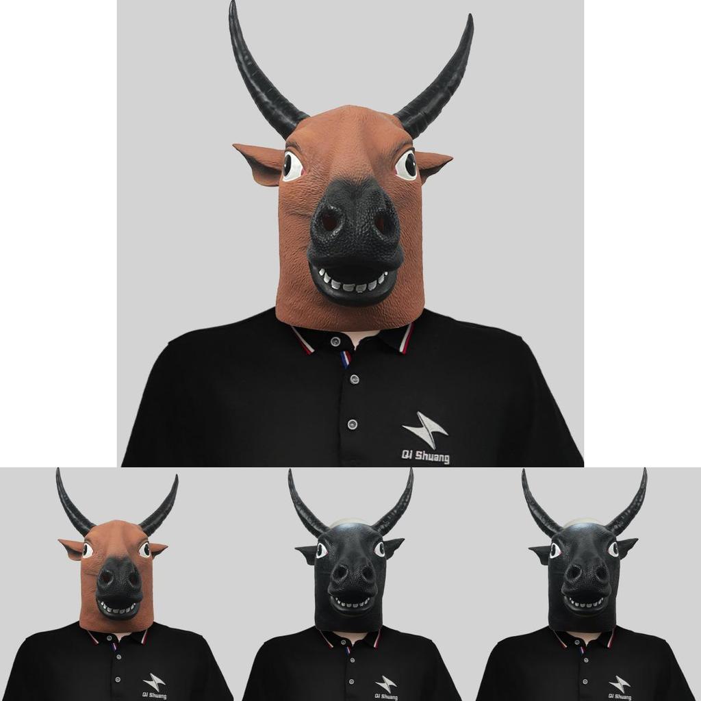 Adorable Animal Cow Head Mask For Creative Costume Parties And Fun Festivals