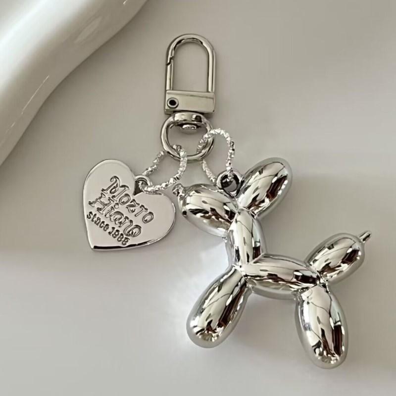 Niedlicher Cartoon-Ballonhund-Anhänger Schlüsselanhänger für Mädchen Frauen Autoschlüsselanhänger Handykette Tasche Auto Halter Airpods Box Schmuck Geschenk