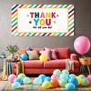 Thank You Banner Vibrant Colors Thank You Card Bold Fonts Recognition Banner for Employee Recognition Recognition Ceremony