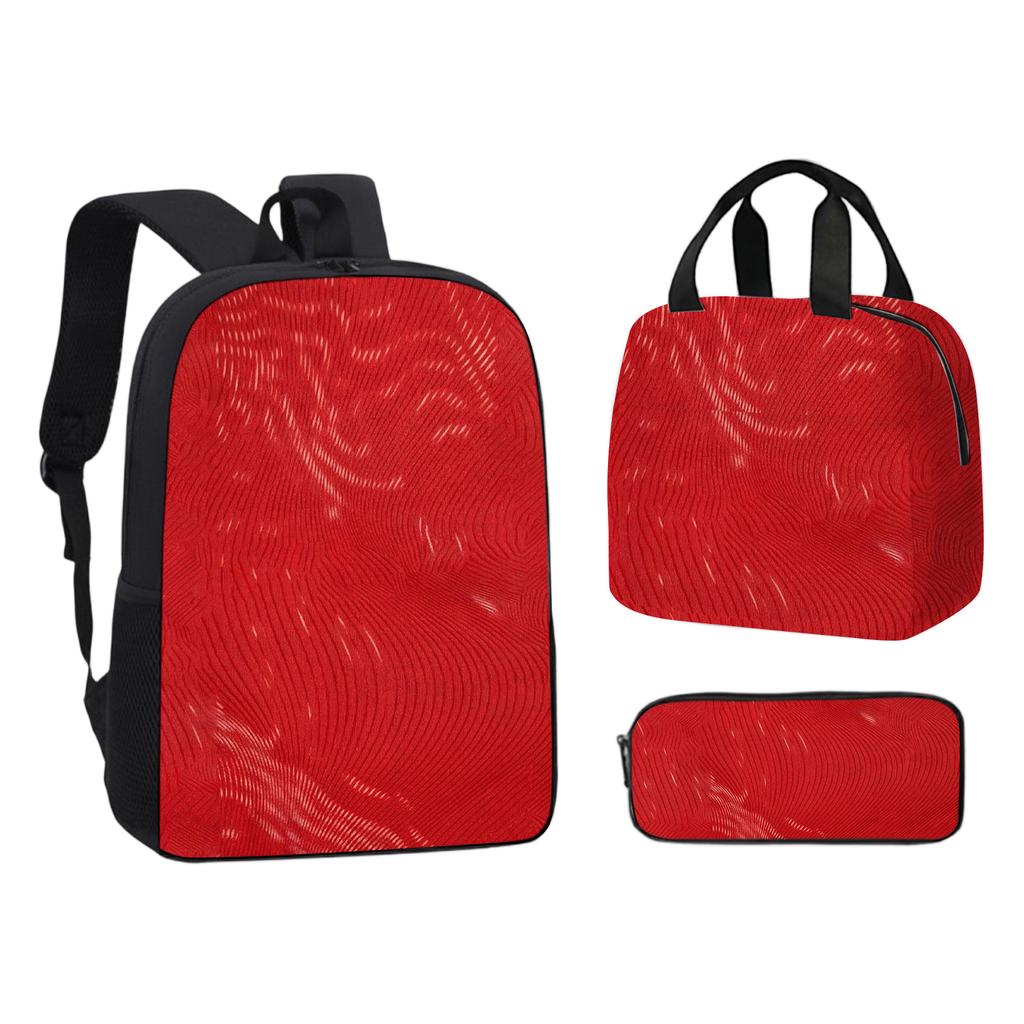 DIY Large Capacity Backpack Lunch Bag Pencil Case for School and Travel