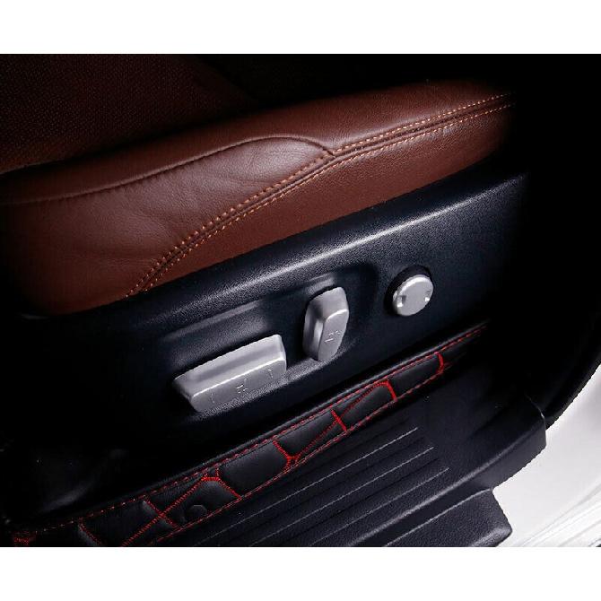For Toyota 4Runner 2010-2021 Matte Silver Car Seat Adjustment Button Cover Trim
