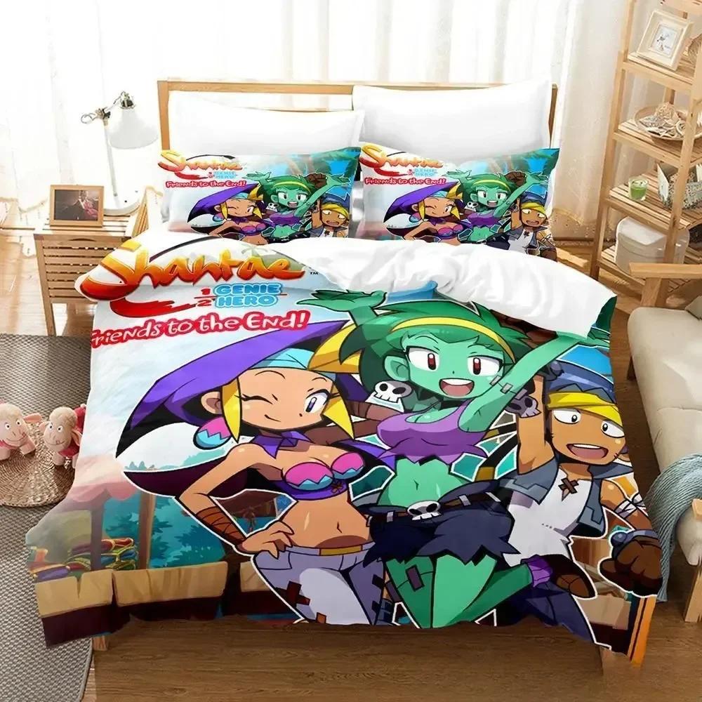 Shantae Half-Genie Hero 3D Anime Game Printed Bedding Duvet Cover Set Soft and Comfortable Perfect Children Room Decoration