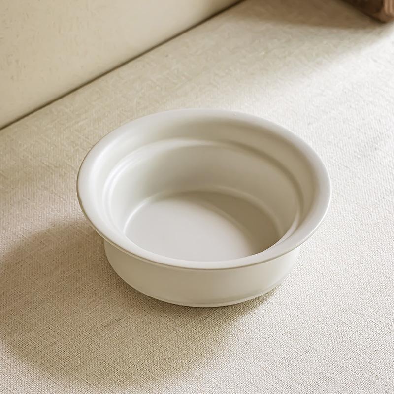Matte Thick Ceramic Bowl Western Dessert Bowl Salad Bowl Concept Bowl Household Tableware Bowl Breakfast Noodle Bowl