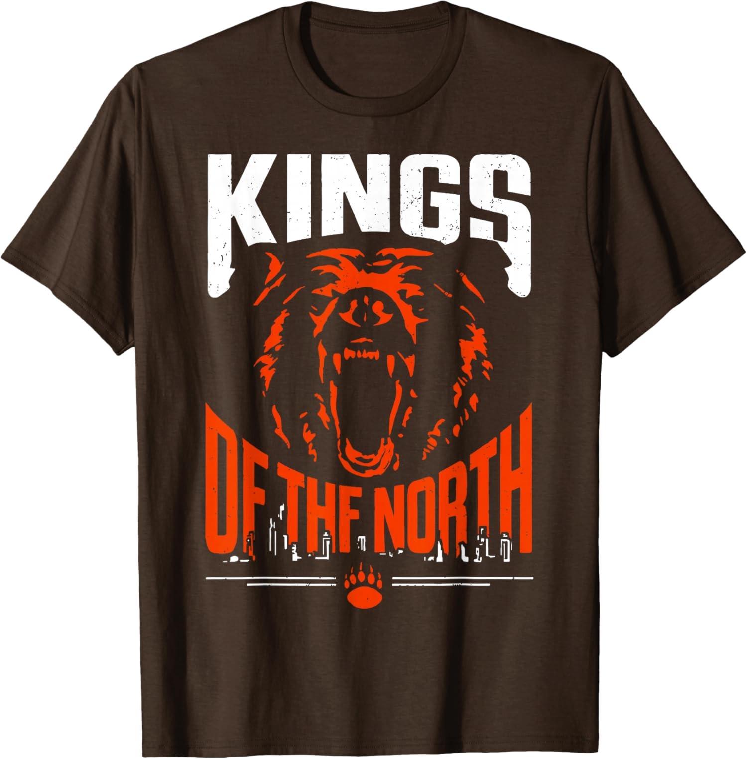 Retro Roaring Bear Kings Of The North Design Retro T-Shirt S разноцветный