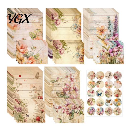 Stationery Writing Paper Set Watercolor Letterhead Set, Envelopes Letter And Stickers Artistic Supplies Kit, Handwritten Correspondence Birthday