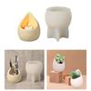Versatile Concrete Silicone Mold Raindrop Shaped Pen Holder Moulds DIY Candle Holder Mould Silicone Material for Crafts