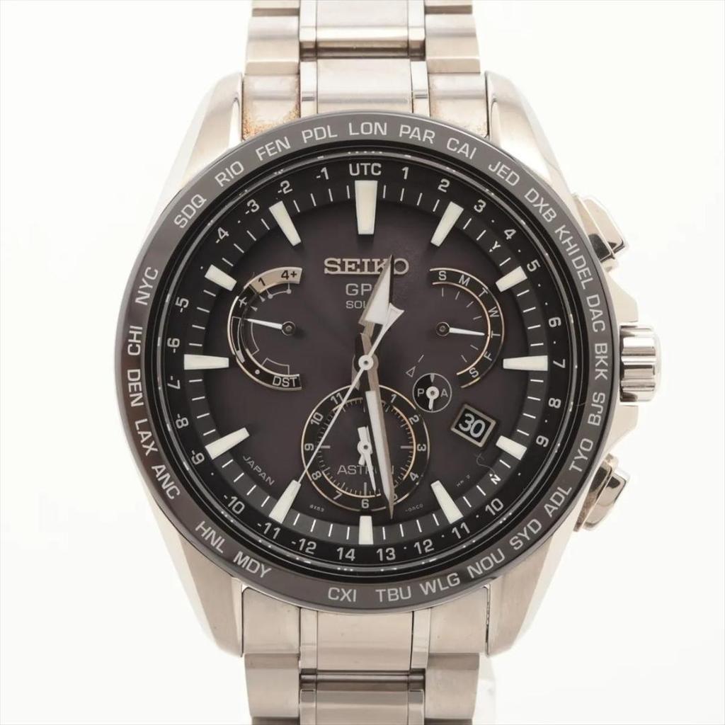 Excellent état Montre SEIKO Astron SBXB077 Solaire Radiocommandée WT46 8X53-0AD0-2 Homme