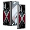 For Samsung Galaxy Z Fold 7 Case Luxury Business Leather Grain Plating360° Full Coverage Cover For Galaxy Fold7 Shockproof Funda