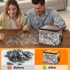 6Pcs Toy Storage Bag with Handle and Zipper Clear PVC Toy Organizer Bag Multipurpose for Doll Board Game Building Block