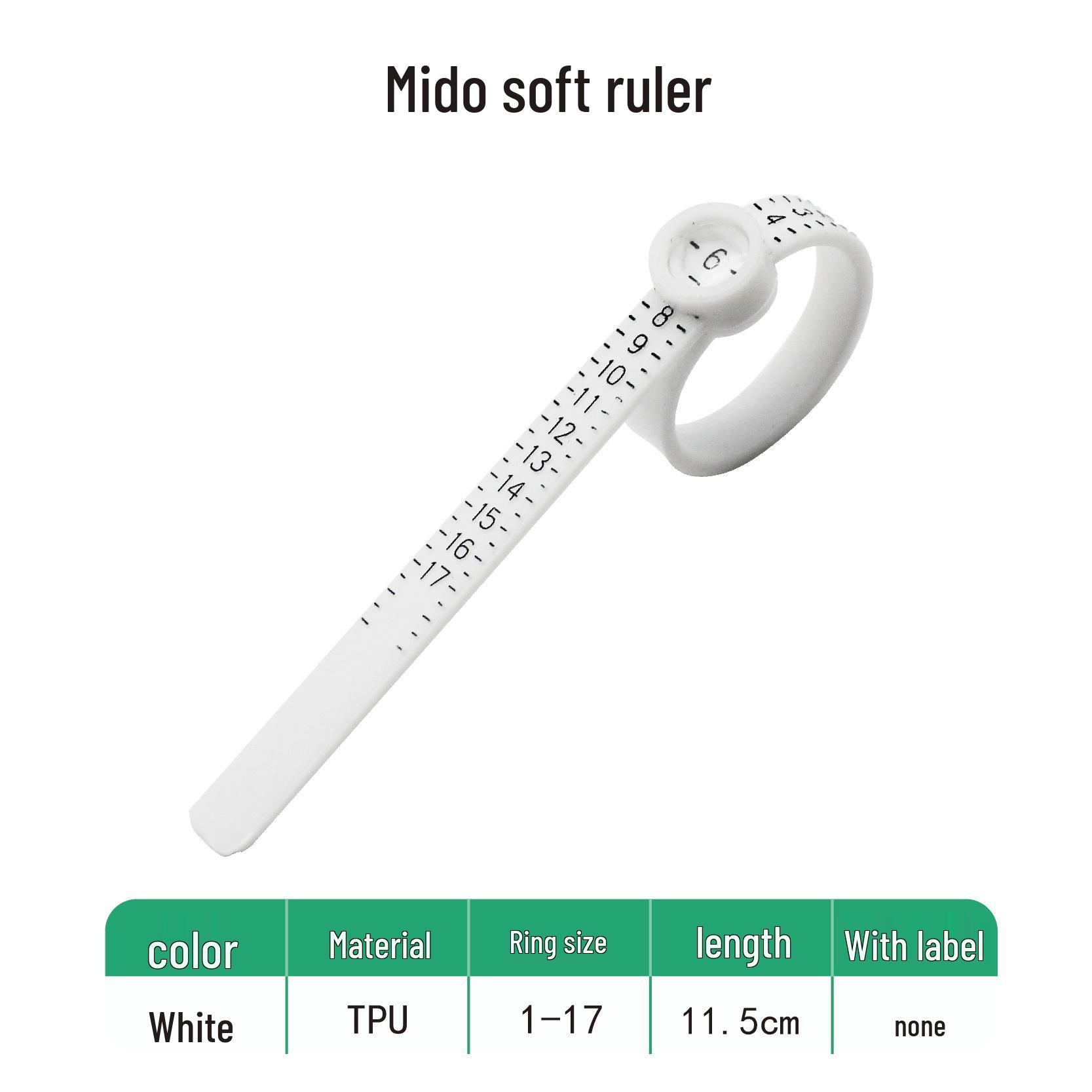 Standard Bracelet and Ring Size Measuring Tool with Magnifying Glass