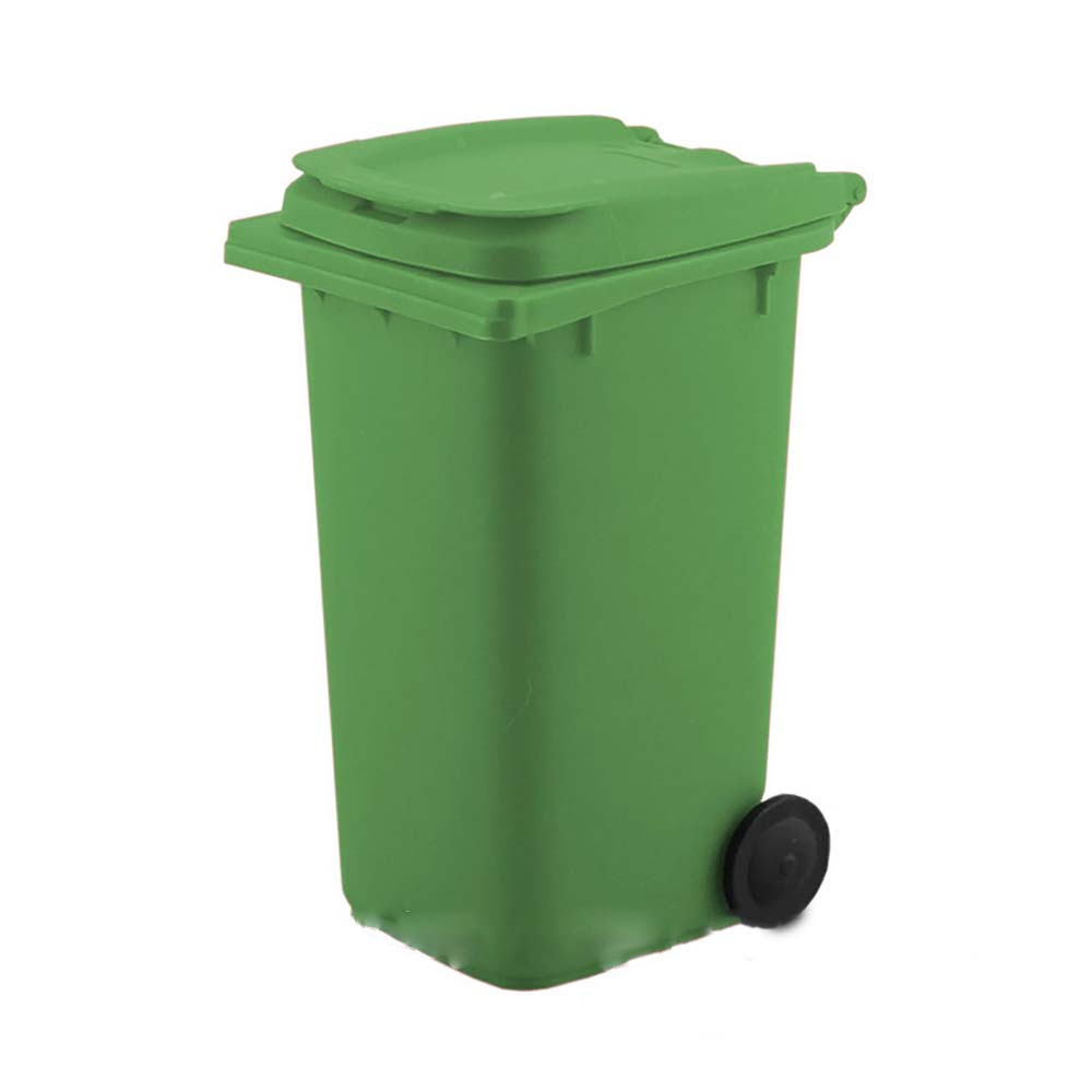 Creative Desktop Pen Holder with Lid Bin Shape, Interesting Multi-functional Pen Holder, Suitable for Cars, Bedrooms, Offices