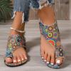 Women Flat Sandals Comfortable Flats Sandals Printed Bohemia Roman Style Shoes for Women Fashion Shoes Sandalias