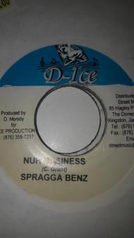 

7inch Record SPRAGGA BENZ - Nuh Business NONE D-Ice Productio 2005 Jamaica Reggae, Ska & Dub Used