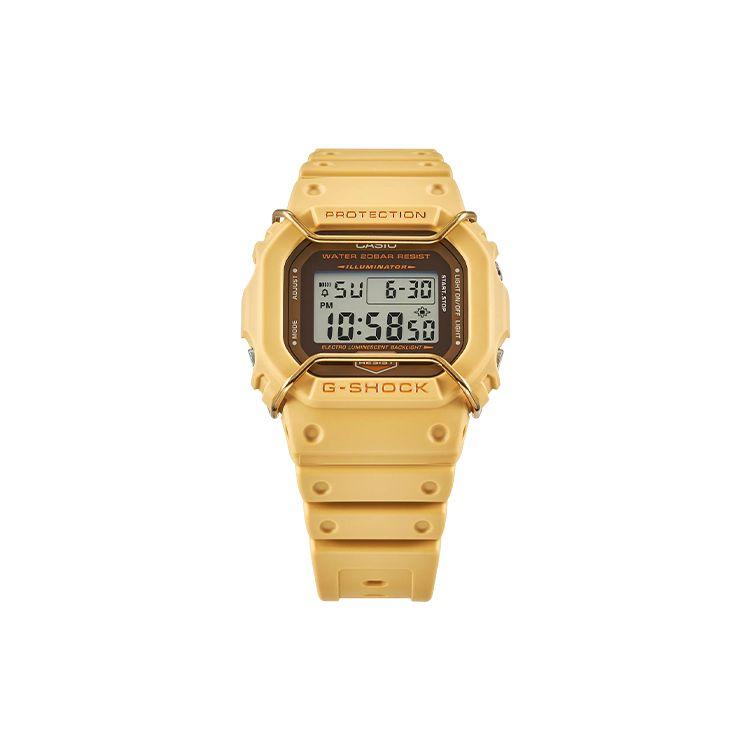 Casio 200M Waterproof Quartz Movement Resin Strap Watch Unisex watches Brown DW-5600PT-5JF
