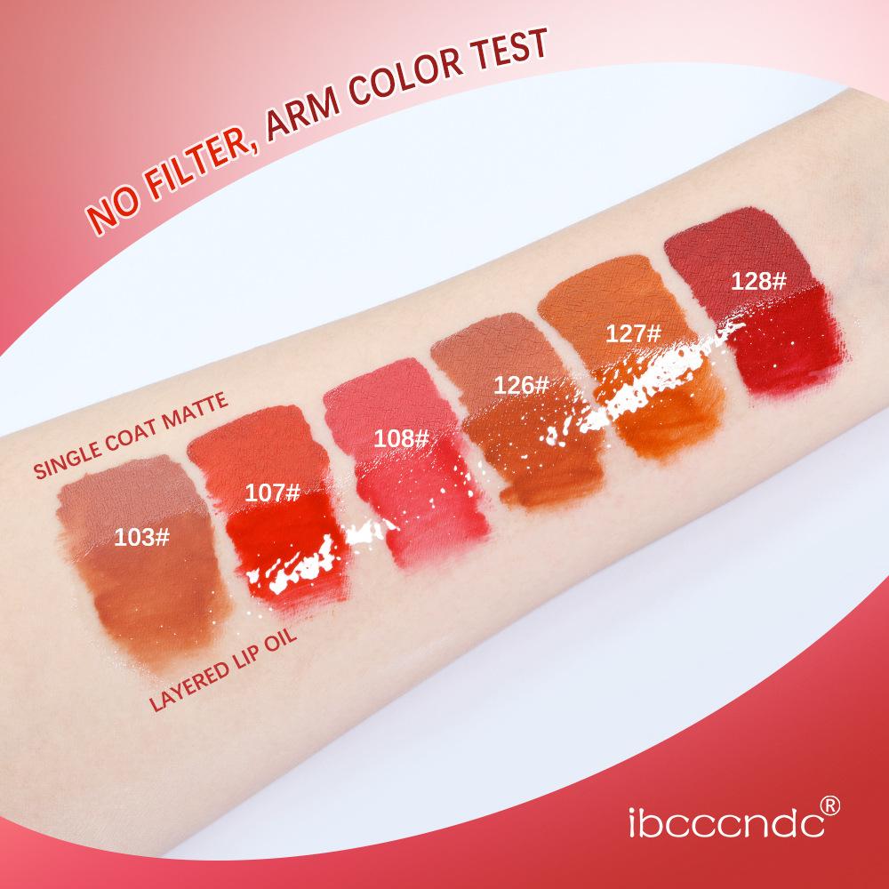 Doppelseitiger Lip Glaze Matte Lipgloss, wasserfester, nicht verschmierender und Make-up-freier Lippenstift. Doppelseitiger Lipgloss