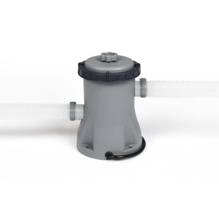Kit Piscine hors sol tubulaire BESTWAY - Steel Pro™ - 366 x 201 x 66 cm - Rectangulaire (Inclus épurateur à Cartouche)