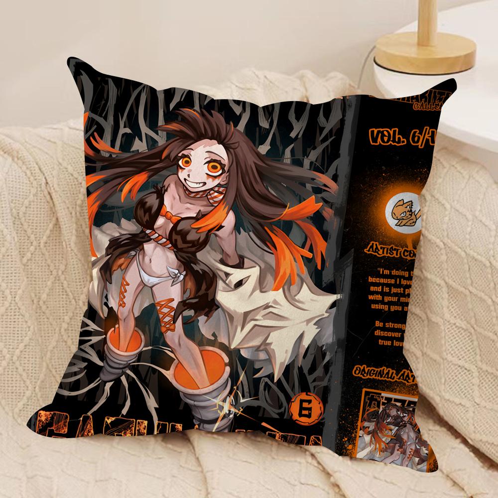 

GGachiakuta Anime Cushion Cover Silky Short Plush Invisible Zipper Dustproof Sofa Pillow Case For Home Decor 30x30cm