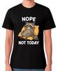 Nee, heute nicht Fauler Waschbär Lustiges Grafik-T-Shirt Unisex Entspanntes Chillin'-T-Shirt