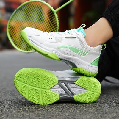 2025 New Men's and Women's Breathable Wide-last Wrapped Wear-resistant and Anti-slip Sports Training Badminton Shoes