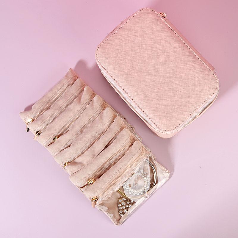 Jewelry Box Earring Jewelry Storage Box Portable Long Packaging Bag 8-piece Storage Box Set
