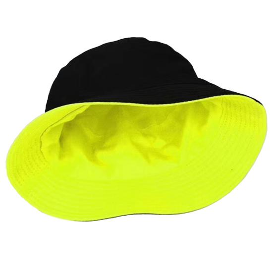 Bucket Hat Sun Block Reversible Design Cotton Solid Color Solid Color Hat for Outdoor