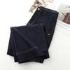 Dark Blue Women's Slim-Fit Crop Straight-Leg Jeans - 2025 New Hot-Selling Spring/Autumn Styles