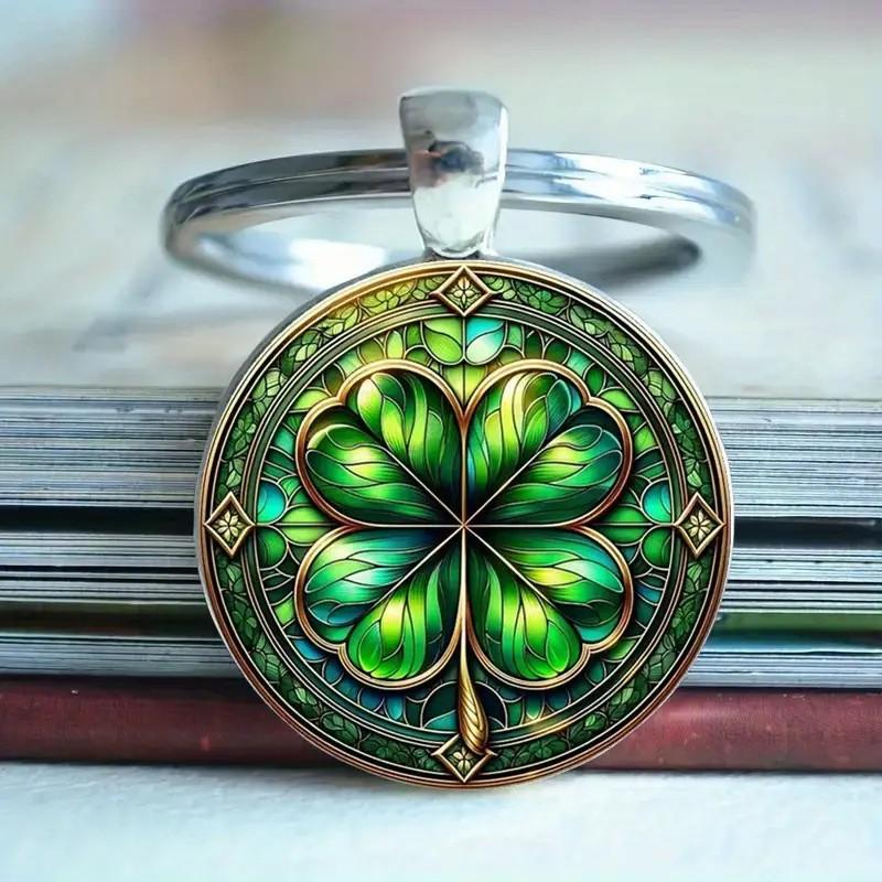 

Брелок-подвеска Badge Time Gemstone Cross Border Accessories Metal Keychain One Size