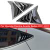 Pentru Hyundai Elantra Avante Sedan 2011-2015 Mașină Jaluzea Lunetă Spate Acoperiș Lateral Jaluzea Autocolant Ornament Aerisire Scoop ABS Fibră de Carbon