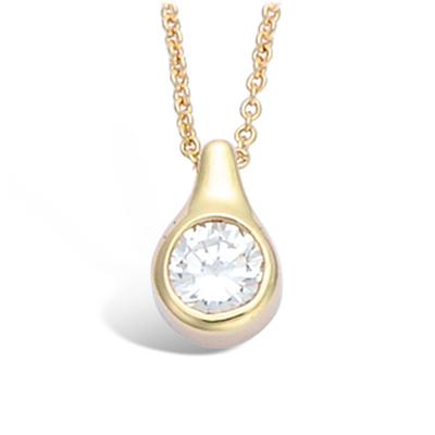 [L2001] - 'Unique' White Gold-plated Necklace - 12x8 Mm