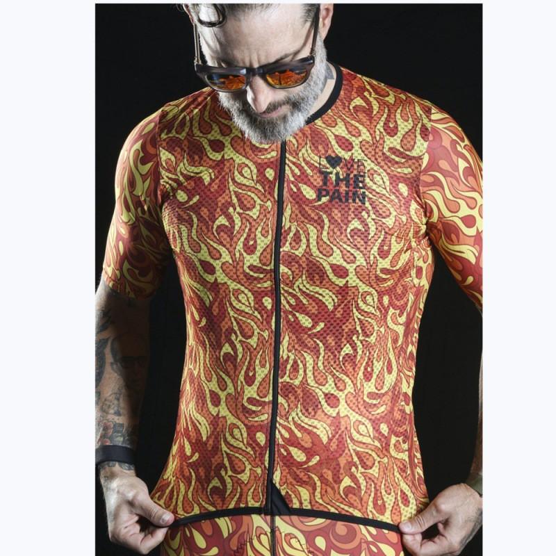 Mens Cycling Jersey Short Sleeve Quick Dry Breathable Sport Top Ride