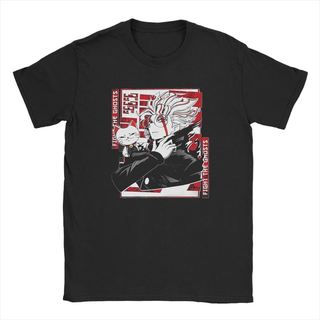 Harajuku T-Shirt Dan Da Dan Turbo Granny Cat with Kanji Anime Cotton T-Shirts Fashion Tshirt for Beach Short Sleeve Tees