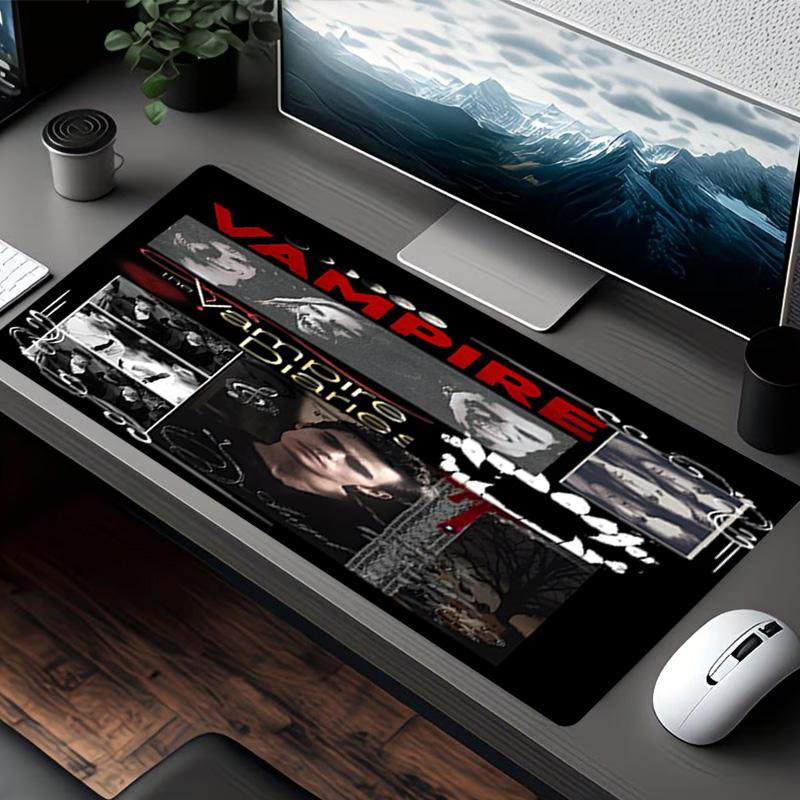 The Vampire Diaries Baskılı Mouse Pad, Klavye Pad'i Dizüstü PC Matı olarak Ofis Ev Kullanımı için, Masa Dekorasyonu, Oyuncular için Mükemmel Doğum Günü Hediyesi