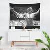 Aertemisi Arnold Schwarzenegger Conquer Motivational Tapestry Wall Hanging Art for Bedroom Living Room Decor Party Backdrop
