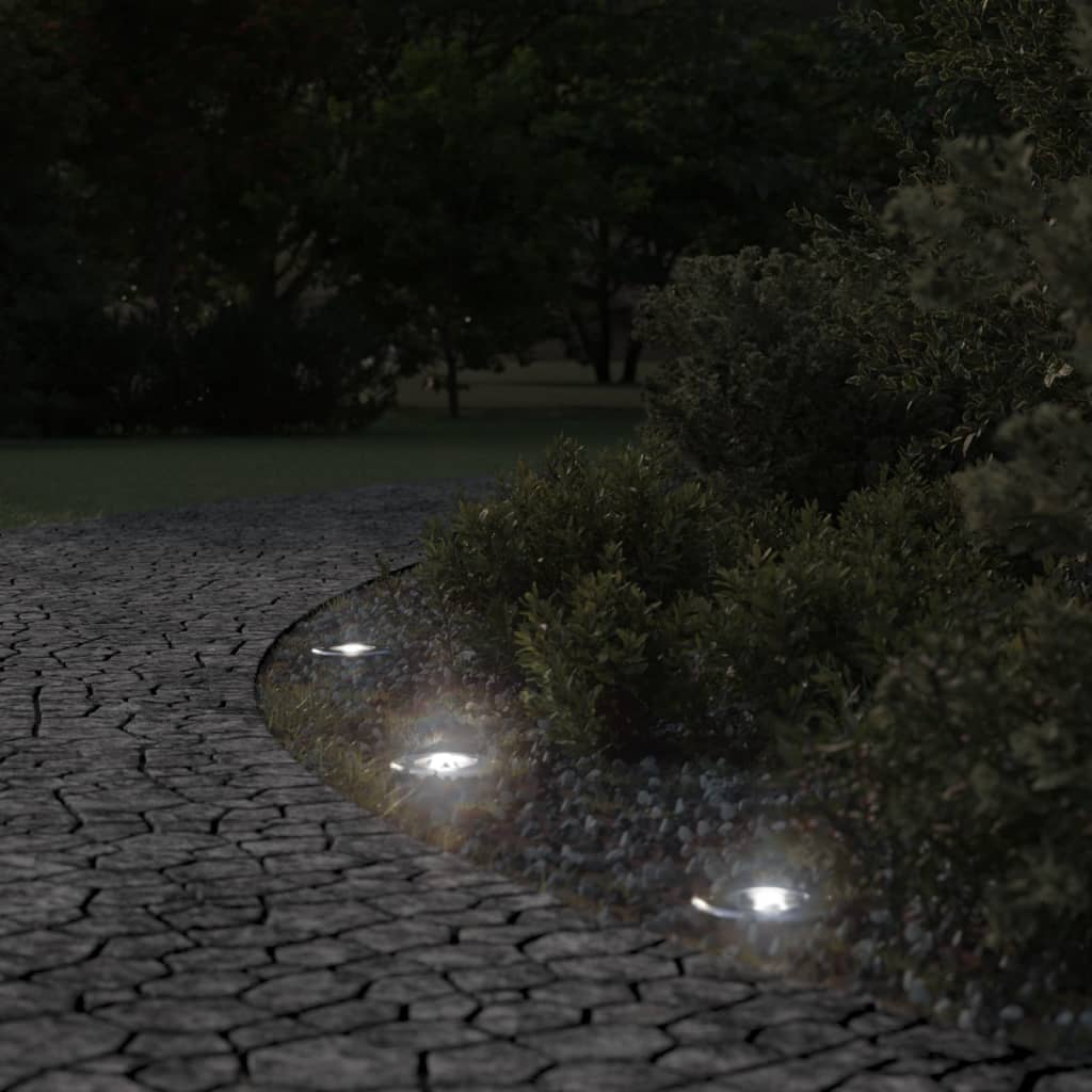 Vidaxl Lampy Najazdowe, Okrągłe, Czarne, 10,5X10,5 Cm, Aluminium