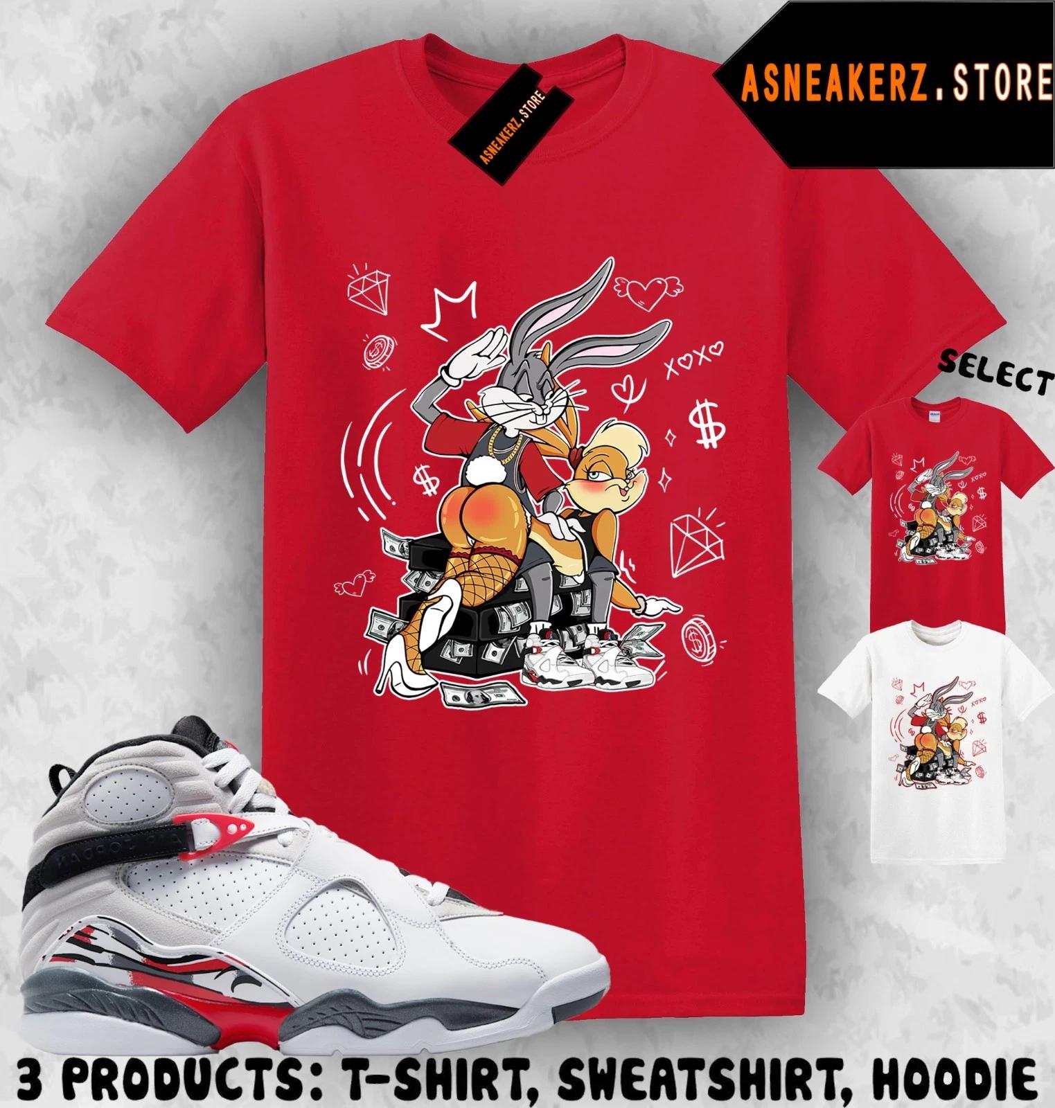 Shirt Match AJ 8 Bugs Bunny 2025 Sneaker Matching Bunny Slap Bugs Lola T-Shirt 4XL