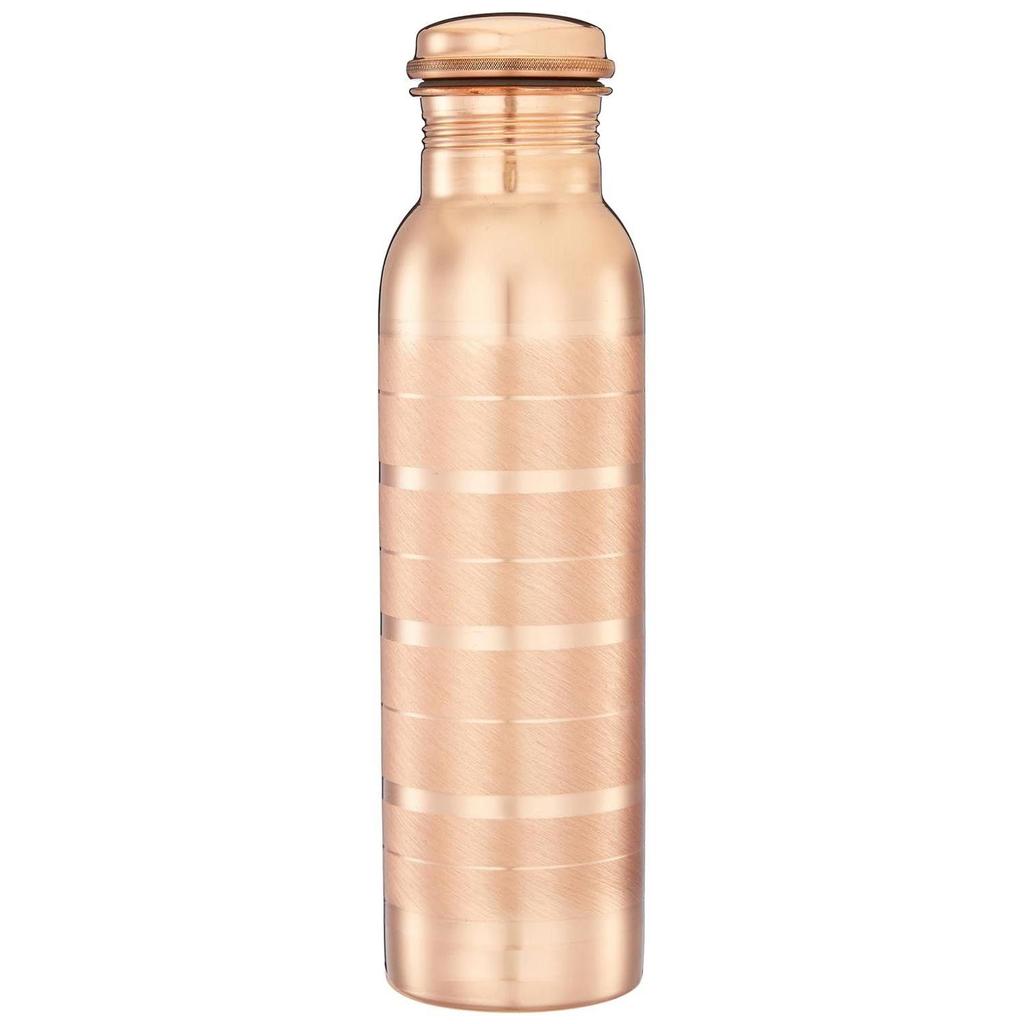 Kupfer-Wasserflasche | 100% Kupferauskleidung | Auslaufsicher & Rostfrei | Ideal für Zuhause, Schule & Büro | 950 ml